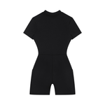 Load image into Gallery viewer, Maxima Quarter-Zip Short Sleeve Romper
