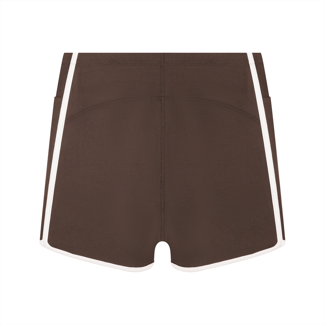 Mira High Rise Color Block Yoga Shorts