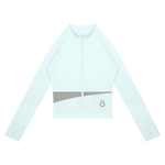 Load image into Gallery viewer, Cassia Slit Panel Yoga Jacket - In Light Blue
