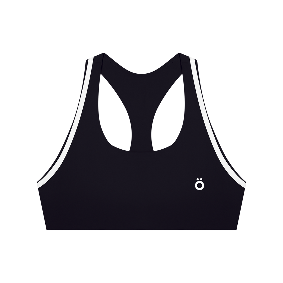 Gaia Striped Halter Yoga Sports Bra