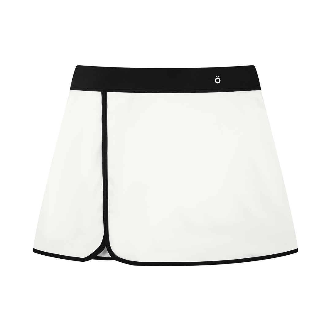 Regina Block A-Line Skort - In White
