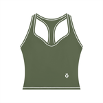 Load image into Gallery viewer, Hortensia Topstitching Yoga Tank Top
