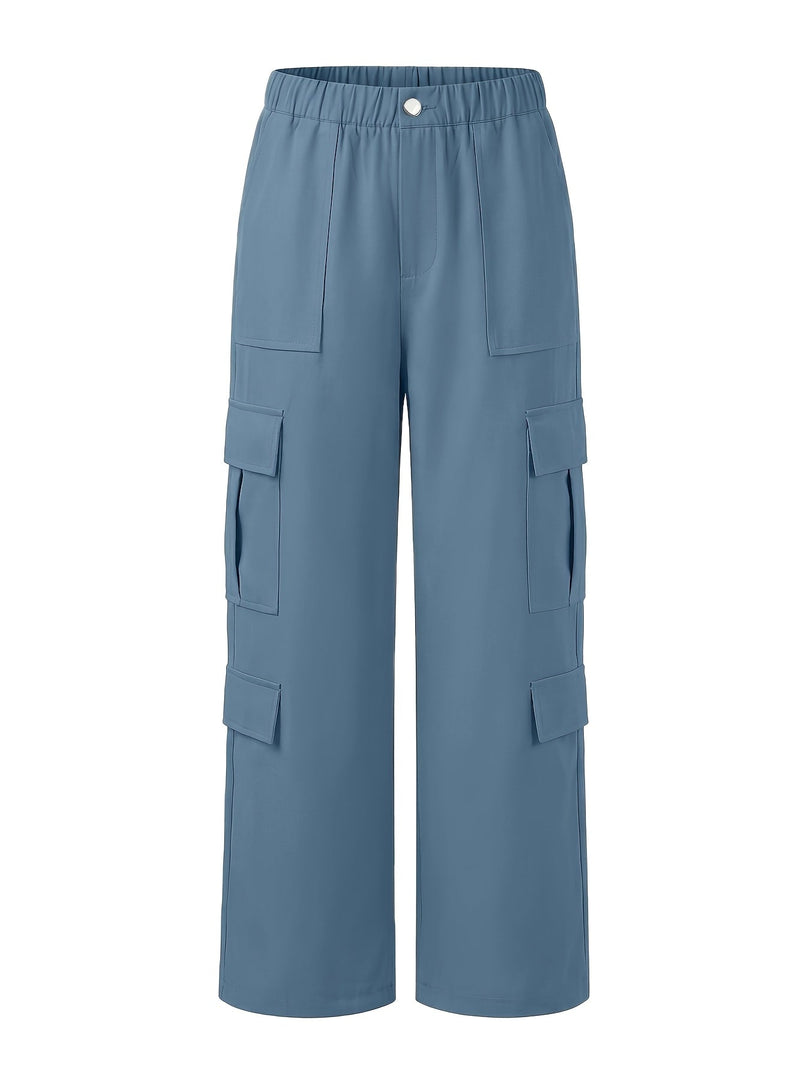 Women's Cargo Pants High Waist Wide Leg Relaxed Flowing Style