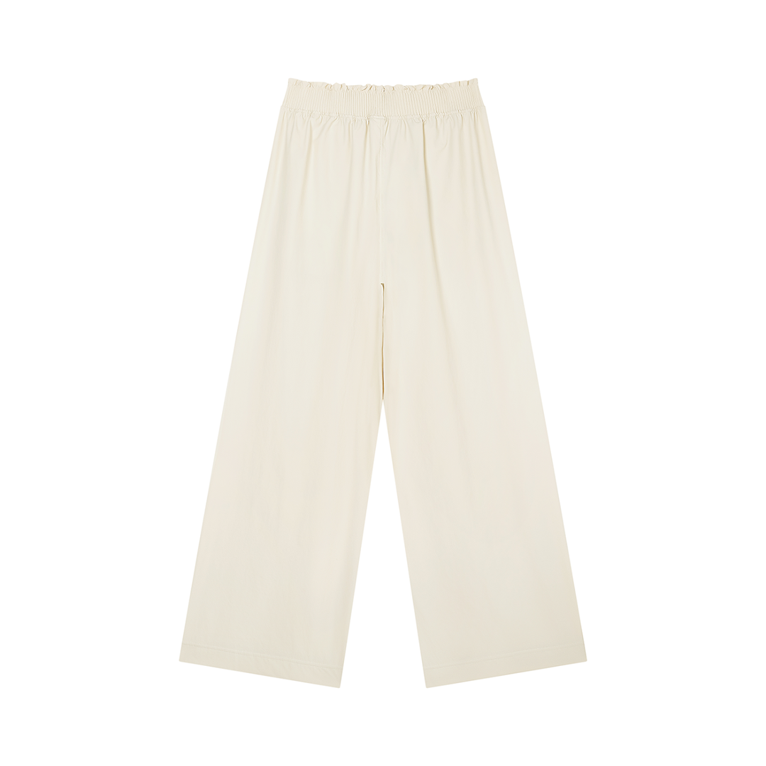Virginia High Rise Wide Leg Pants - In Beige