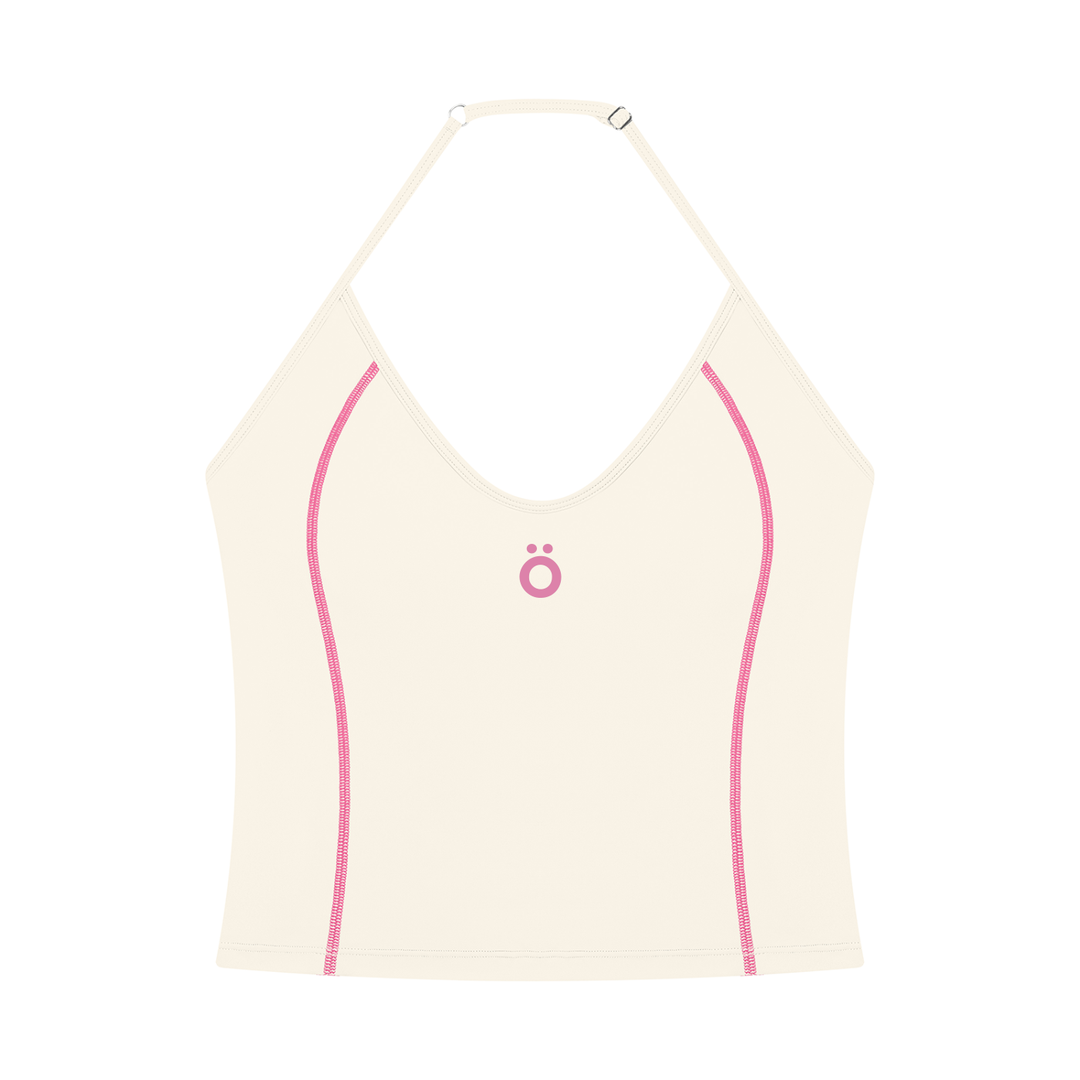 Aria+Marcella Halter Tank Top & Biker Shorts Matching Set