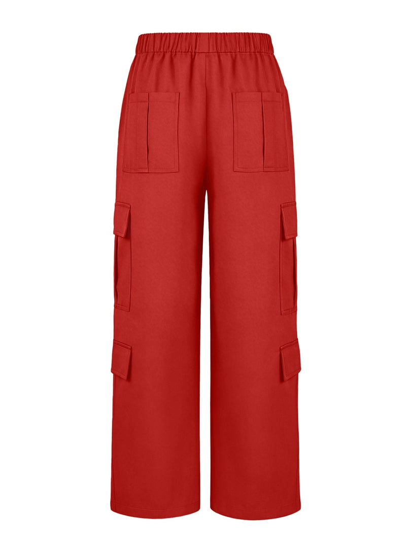 Women's Cargo Pants High Waist Wide Leg Relaxed Flowing Style