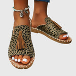 Load image into Gallery viewer, Comfortable Sandals for Women with Tassel Strap Slip On Casual Style
