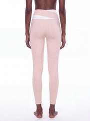Juno Block Yoga Leggings - In Apricot