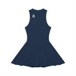 Load image into Gallery viewer, Selena Ruched Sleeveless Full-Zip Dress
