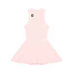 Load image into Gallery viewer, Selena Ruched Sleeveless Full-Zip Dress - In Pink, Light Yellow, &amp; Water Blue
