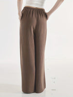 Load image into Gallery viewer, Women's Linen Wide Leg Pants High Waist Flowing Relaxed Casual Style
