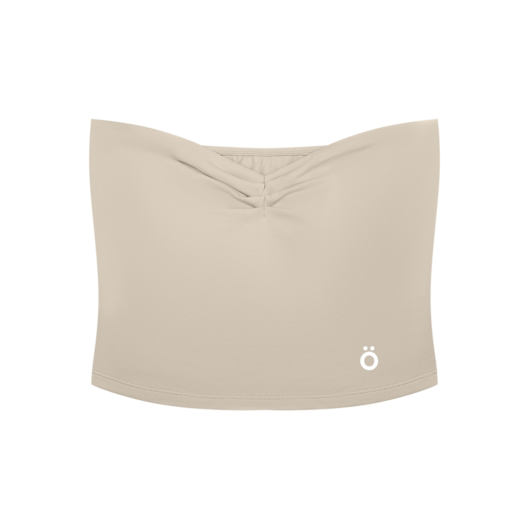 Rufina Ruched Cropped Tube Top