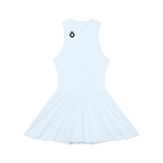 Load image into Gallery viewer, Selena Ruched Sleeveless Full-Zip Dress - In Pink, Light Yellow, &amp; Water Blue
