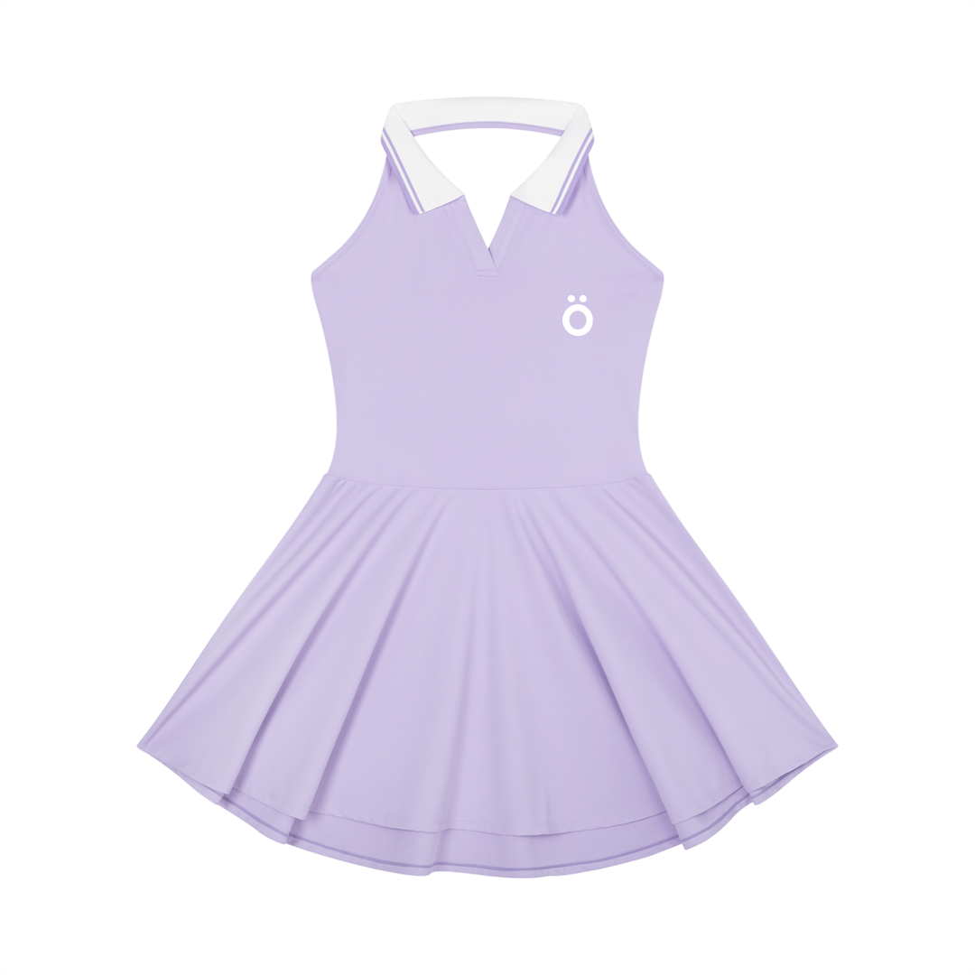 Lucia Collared Halter A-Line Tennis One Piece Dress