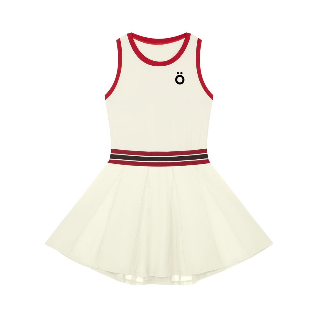 Serena Block A-Line Sleeveless Dress