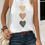 Load image into Gallery viewer, Women's Blouses Halter Neck Gradient Heart Print Sleeveless Casual Summer Top Style
