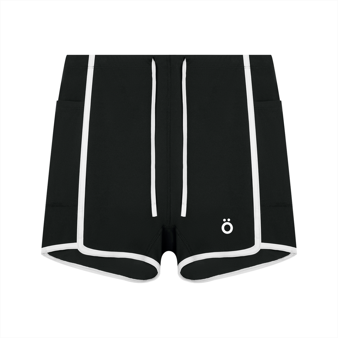 Mira High Rise Color Block Yoga Shorts
