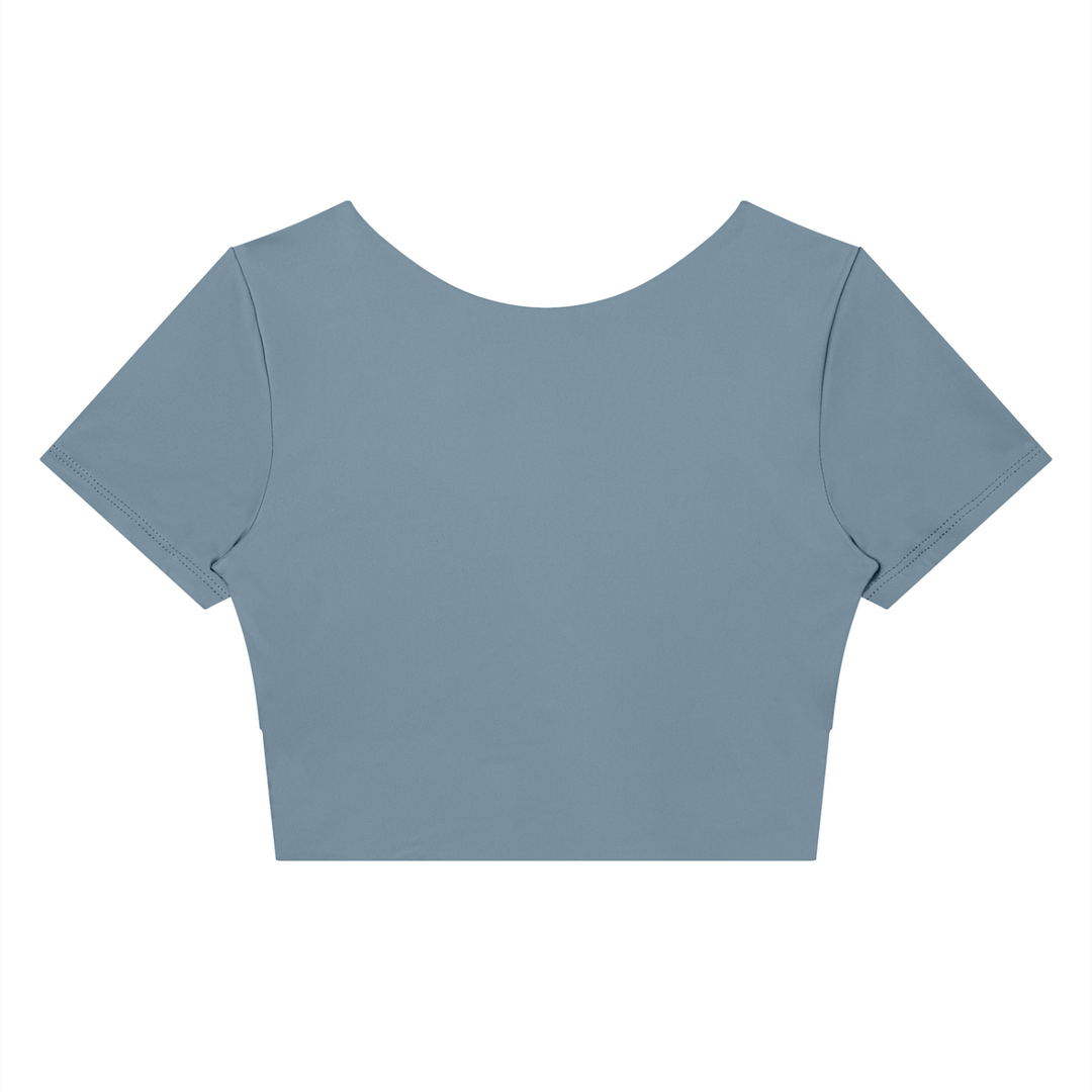 Amara Panelled Crop Yoga T-Shirt