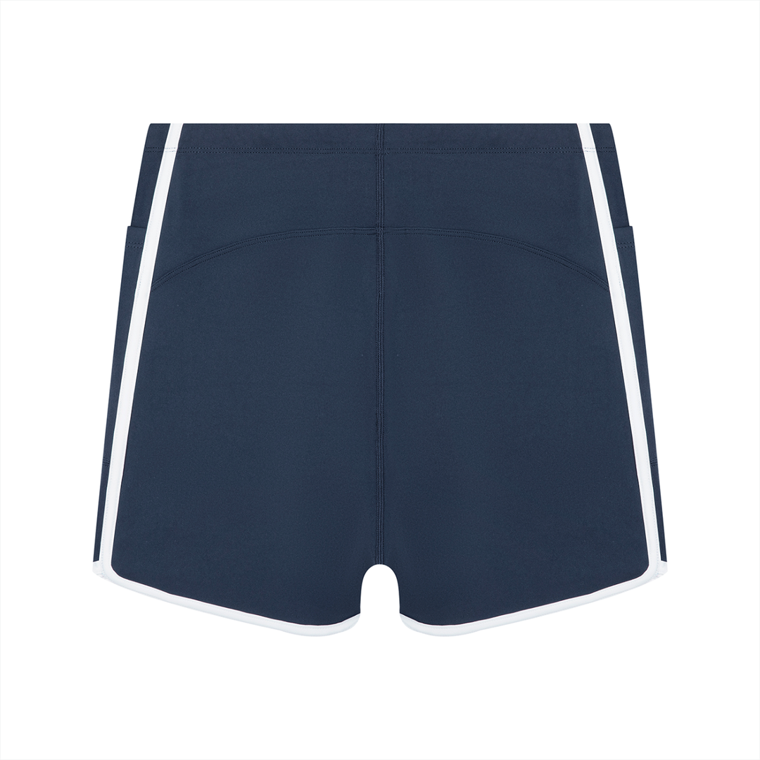 Mira High Rise Color Block Yoga Shorts
