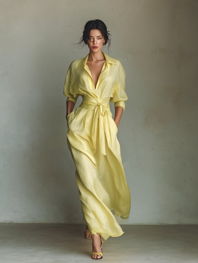 Women's Shirt Dress Casual Maxi Long Style