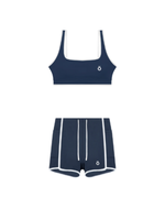 Load image into Gallery viewer, Ella + Mira Block Yoga Bra and Shorts Matching Set
