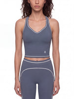 Load image into Gallery viewer, Hortensia Topstitching Yoga Tank Top

