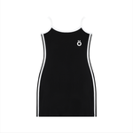 Load image into Gallery viewer, Paulina Block Mini Dress - In Black
