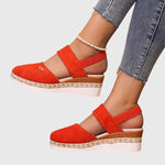Load image into Gallery viewer, Women's Boho Sandals Beaded Elastic Ankle Strap
