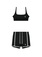 Load image into Gallery viewer, Ella + Mira Block Yoga Bra and Shorts Matching Set
