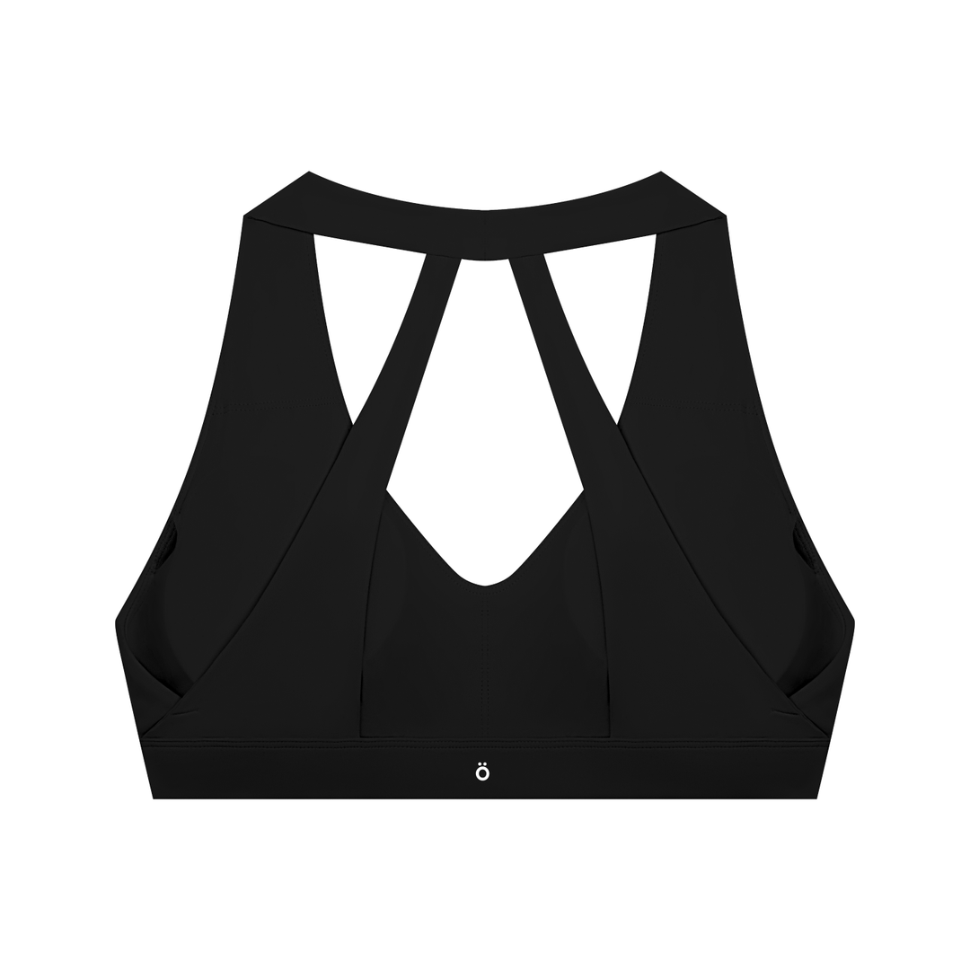 Flora Halter Cropped Sports Bra