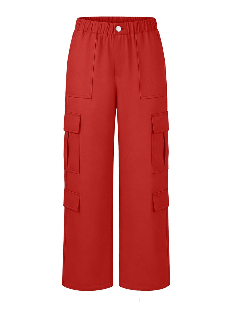 Women's Cargo Pants High Waist Wide Leg Relaxed Flowing Style