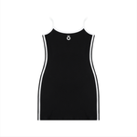 Load image into Gallery viewer, Paulina Block Mini Dress - In Black
