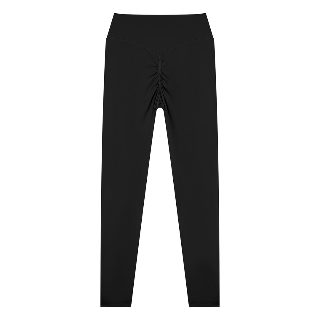 Honora High Waisted Yoga Leggings - In Black