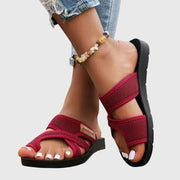 Women's Sandals Mesh Strap Platform Slip On Style