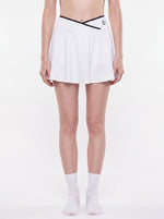 Load image into Gallery viewer, Pomona Block A-Line Skirt - In White
