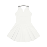 Load image into Gallery viewer, Lucia Collared Halter A-Line Tennis One Piece Dress - In White
