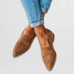 Load image into Gallery viewer, Women's Loafers Pointed Toe Slip On Flat Style
