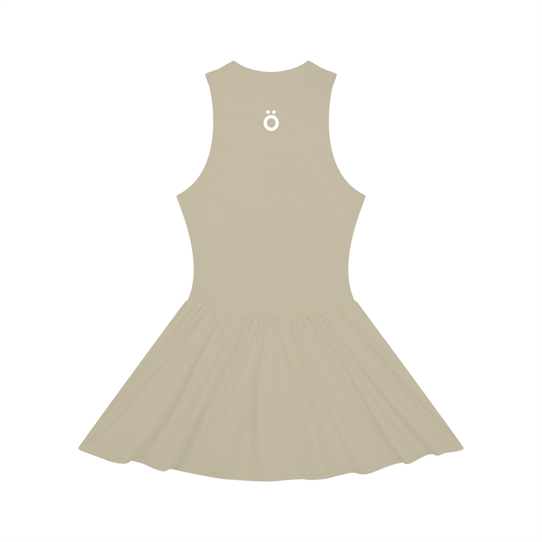 Selena Ruched Sleeveless Full-Zip Dress