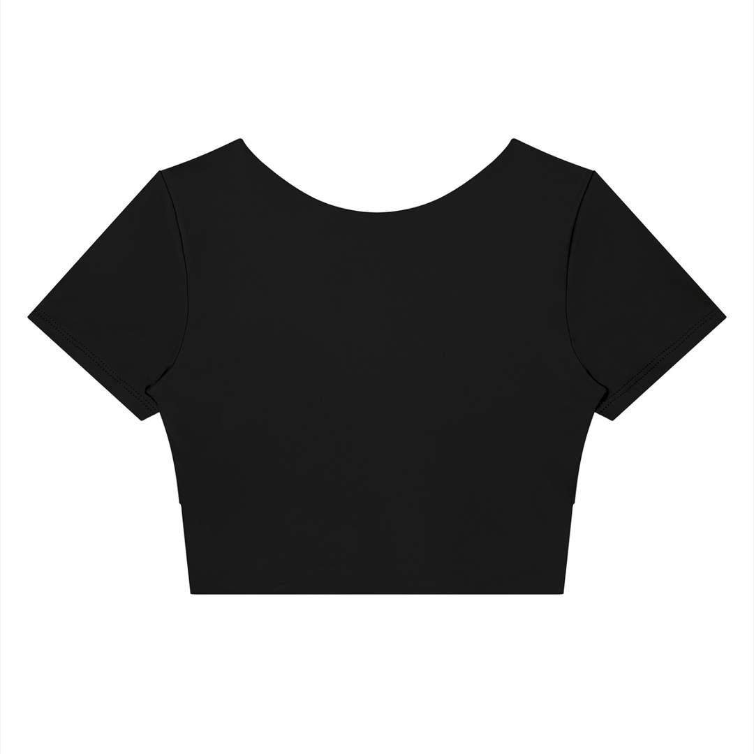 Amara Panelled Crop Yoga T-Shirt