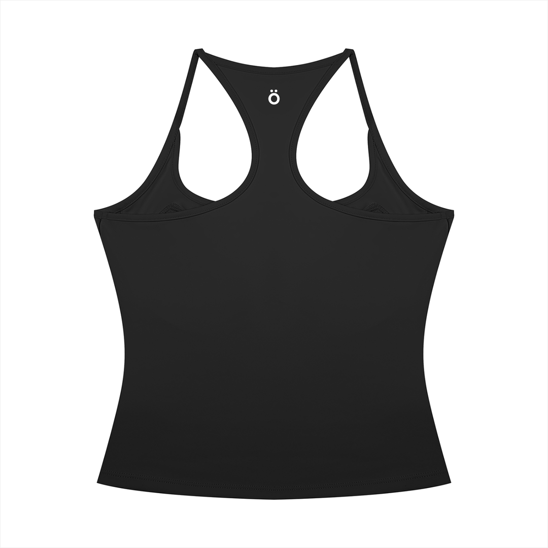 Sabina Crop Yoga Tank Top - In Black
