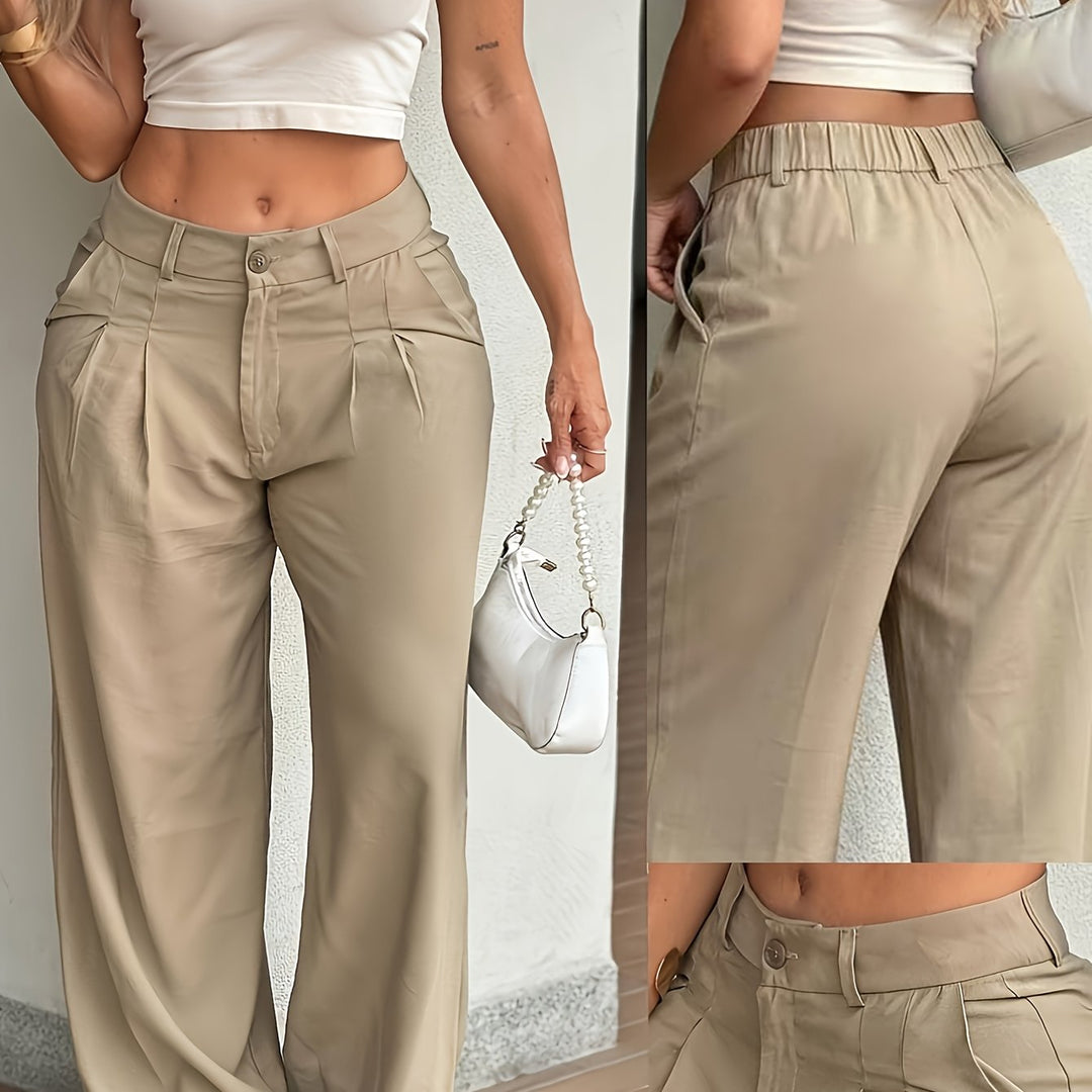 Women's Cargo Pants High Waist Wide Leg Relaxed Flowing Style