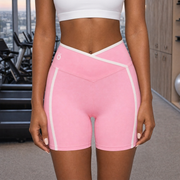 Antonia High Rise Block Yoga Shorts