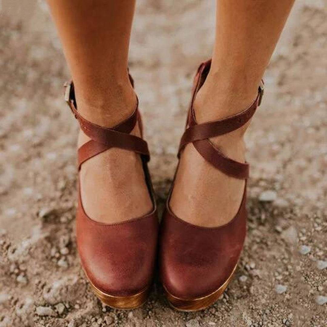 Women's Women Elegant Closed Toe Wedge Heels
