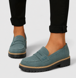 Load image into Gallery viewer, Women's Loafers Penny Strap Chunky Sole Slip On Style

