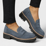Load image into Gallery viewer, Women's Loafers Penny Strap Chunky Sole Slip On Style

