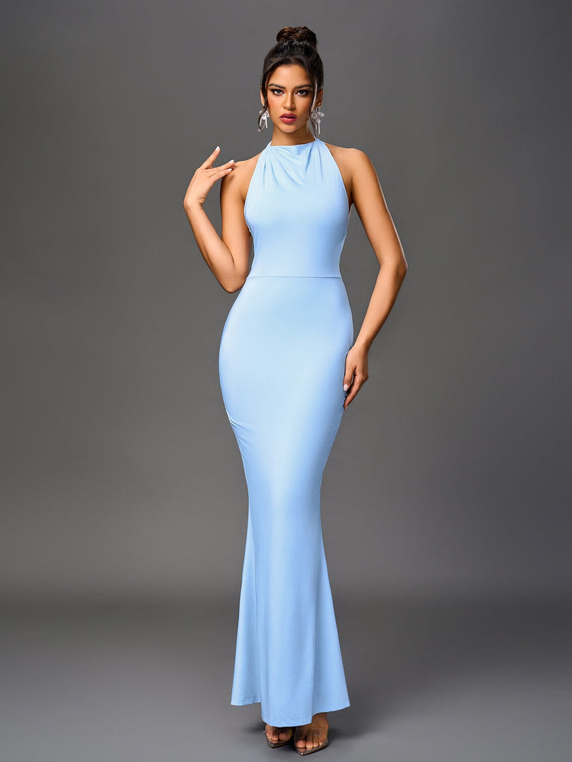 Cowl Neck Backless Mermaid Hem Bodycon Dress | Cocktail Dress