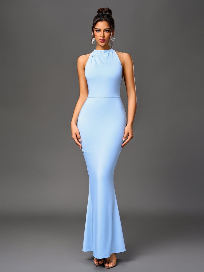 Cowl Neck Backless Mermaid Hem Bodycon Dress | Cocktail Dress