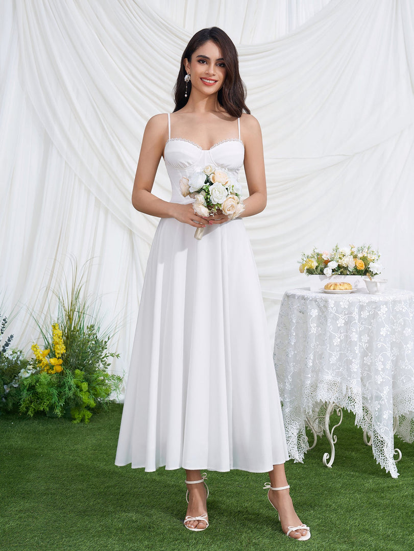 Crisscross Back Corset Lace Trim Cami Dress | Homecoming Dress