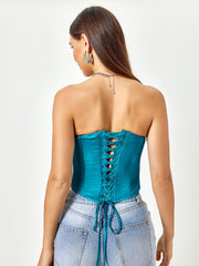 Crisscross Back Tube Top | Formal Event Top