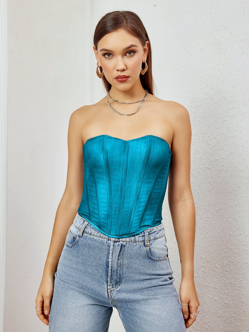 Crisscross Back Tube Top | Formal Event Top